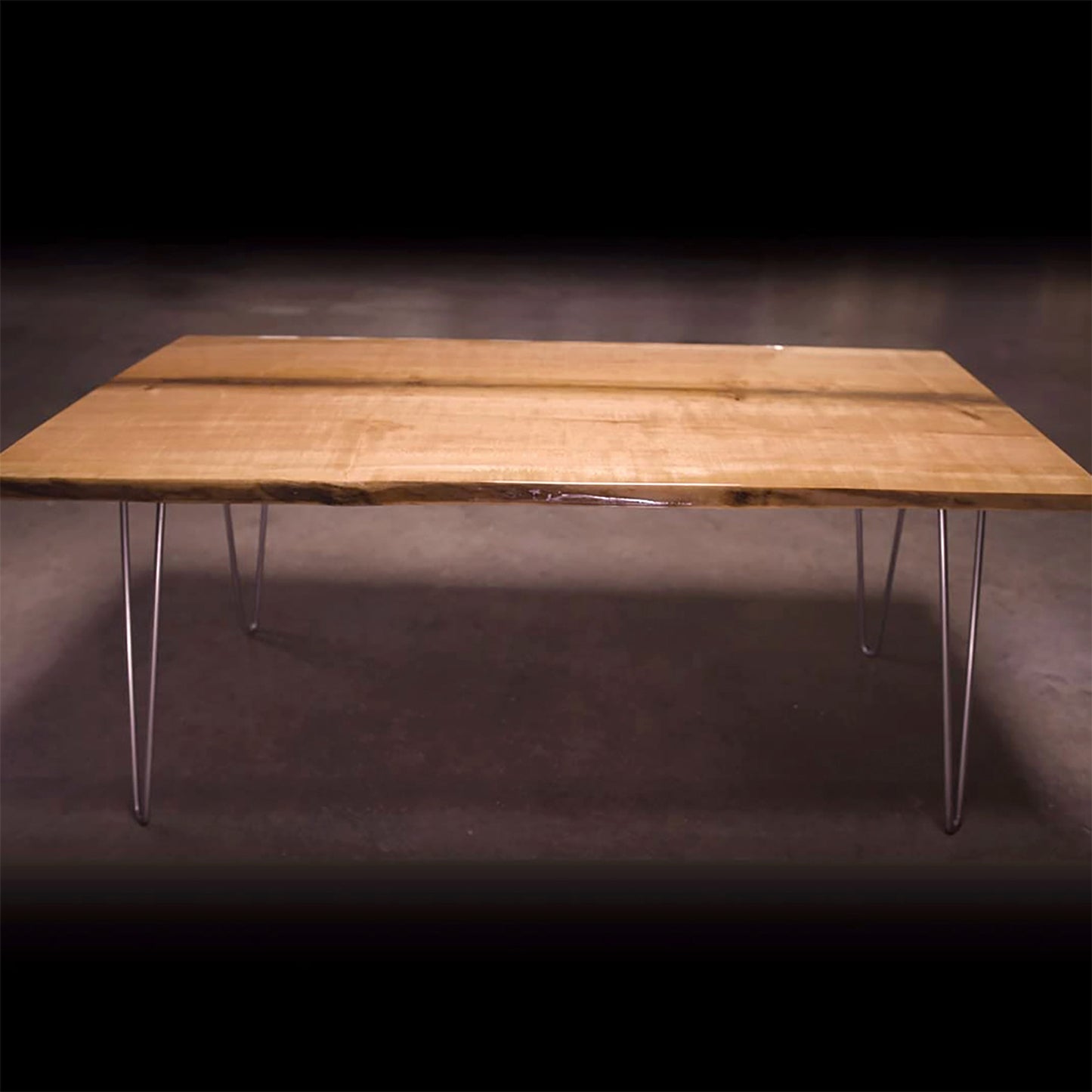 Clear Epoxy Bar Top & Table Top Project Kit finished table