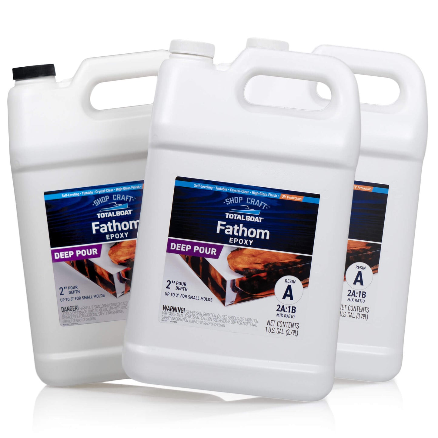 TotalBoat Fathom Deep Pour Clear Casting Epoxy 3 Gallon Kit