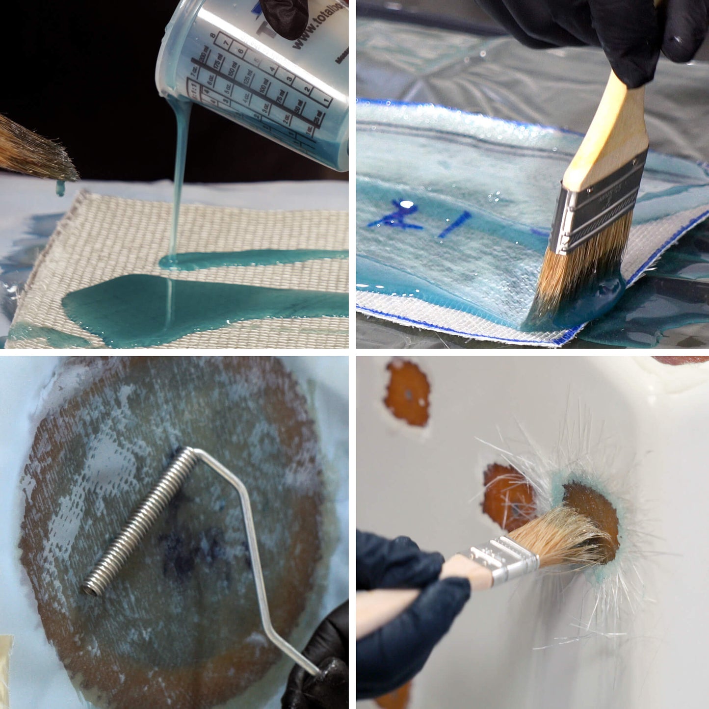 TotalBoat Polyester Laminating Resin pour and application