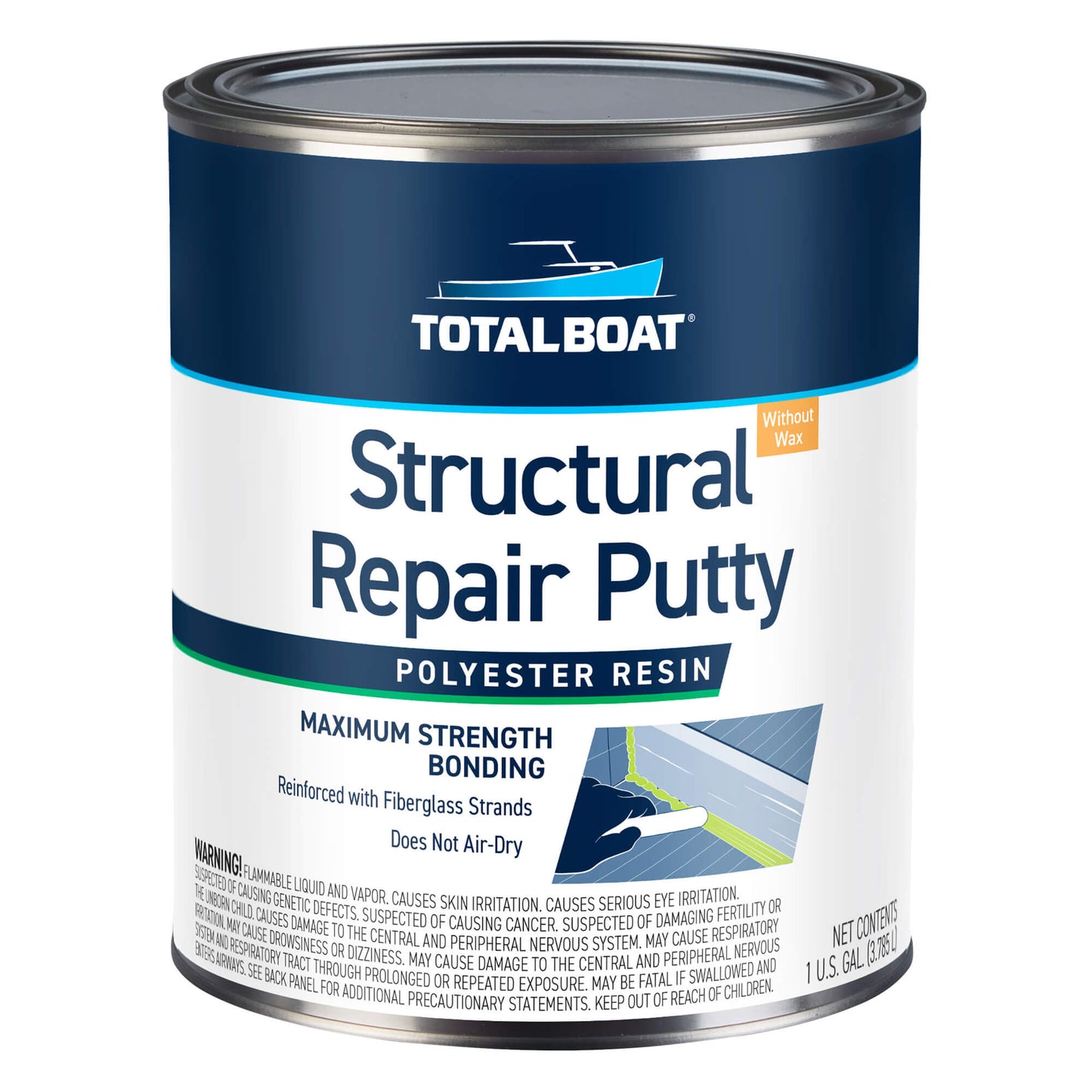 TotalBoat Polyester Structural Repair Putty Gallon
