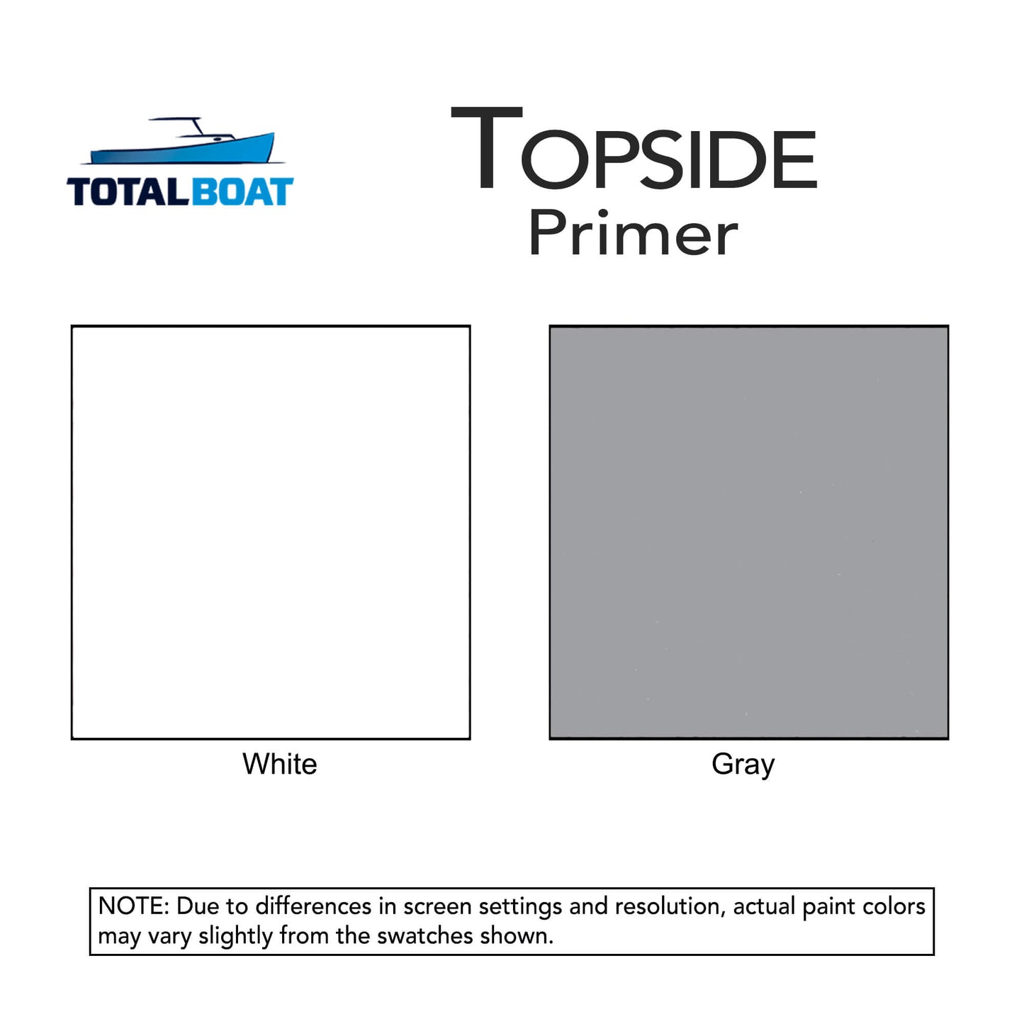 TotalBoat Topside Primer Color Chart